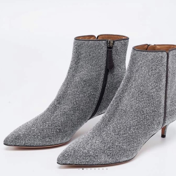 Aquazurra Silver Lurex Booties - Picture 4 of 12